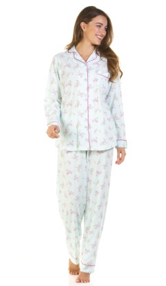 La Marquise Primrose In Bloom Cotton Rich Long Sleeve Pyjama